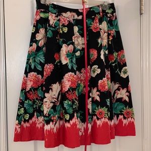 Yumi London Floral Dip-Dye Print Skirt